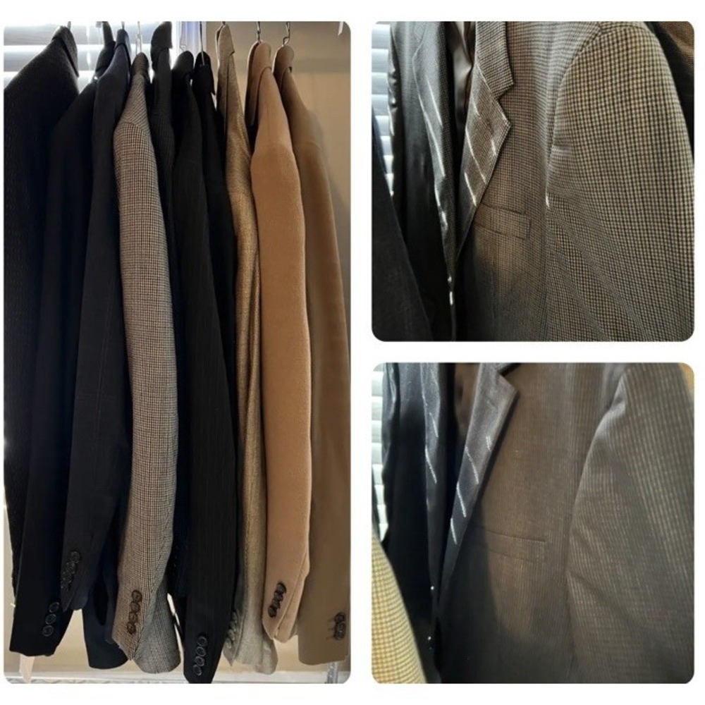 Lot of 10 Mens Blazers Sport Coats Reseller LRL Givenchy Burberrys And‎ More
